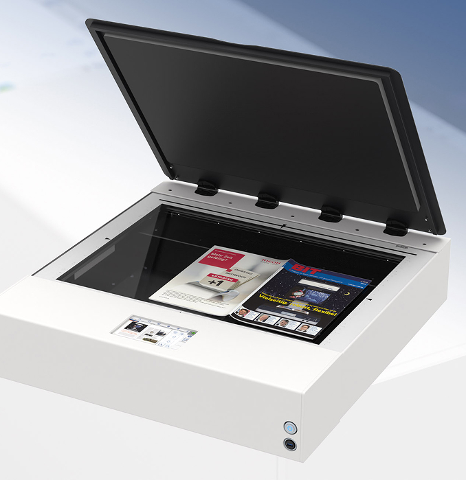 Flatbed scanner detail